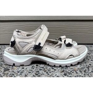 ECCO Yucatan Women's OffRoad Beige Cream Sport Hiking Sandals EU 40 US 9-9.5